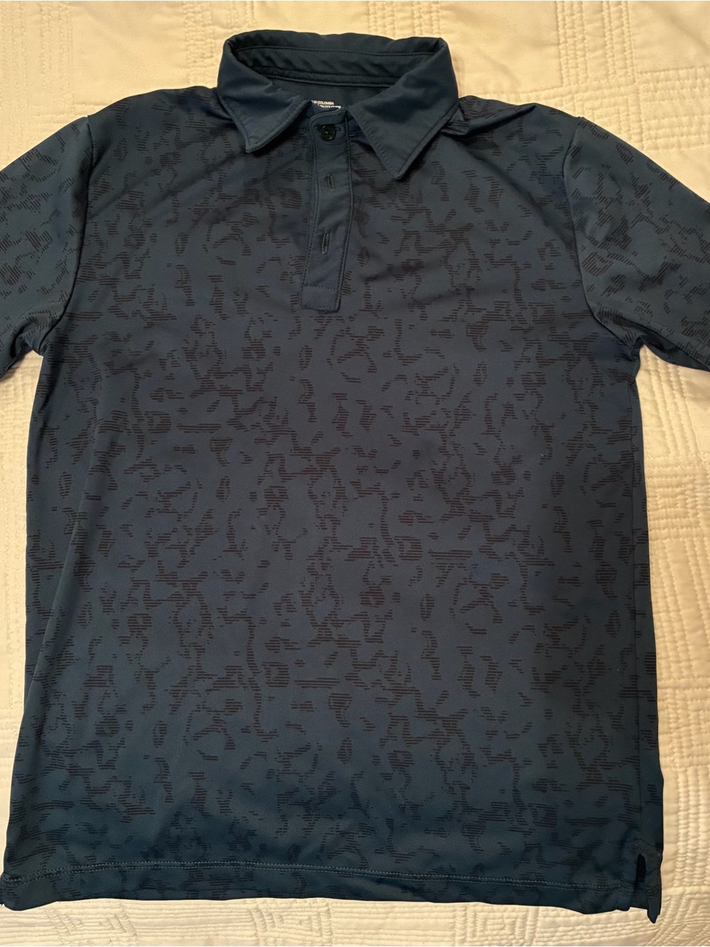 Zella Dark Navy Short-Sleeve Polo Shirt size 8/10